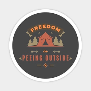 Funny Camping Magnet